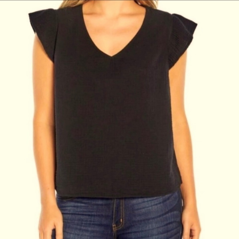 Three Dots NWOT Double Gauze Top